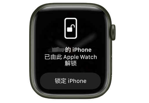 市中苹果手机维修分享用 AppleWatch 解锁配备面容 ID 的 iPhone方法 